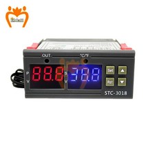 STC 1000 3008 3018 3000 인큐베이터 온도 컨트롤러 용 LED 디지털 서모 스탯 조절기 릴레이 가열 냉각 220V, 3018 AC110-220V