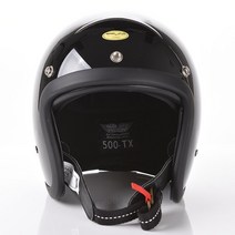 오더봇 티티앤코 TT&CO 500tx 헬멧 클래식 바이크 스쿠터 베스파 할리 데이비슨 슈퍼커브 경량 오픈 하프 페이스, 실버(프레임 블랙), L(57~58cm)