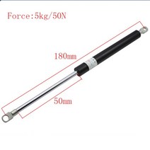 공압 자동 가스 스프링 리프트 소품 댐퍼 중앙 거리 180mm 스트로크, 한개옵션0