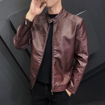 Mao패션 브랜드 가죽 코트 남자 자켓 코트 가을 겨울 양털 가죽 자켓 슬림 한국어 잘 생긴 가을 겨울 남성 자켓