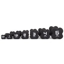 PS 네오프렌 아령 합성고무 클로버모양헤드, 0.5kg