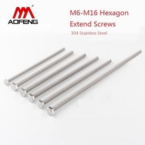 앙카볼트 외부 육각 확장 나사 304 스테인레스 스틸 외부 플랫 육각 헤드 기계 M6 M8 M10 M12 M16 200mm 180mm 길이 63, M8X170MM 2PCS