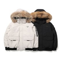 다이나핏 [양말증정] 스포츠 남성 여성 스노우 레오 봄버 덕다운 숏패딩 자켓 1UW22502 SDYND