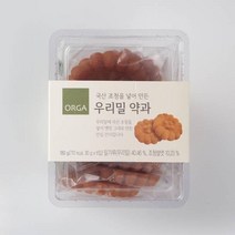 ORGA 간식 우리밀 약과 (180g) 탕비실 회사 어린이 성인 캠핑 차박 홈파티 영화 선물, 10개