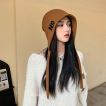 언니닷컴 니트 드로스트링 버킷햇 4color 여성 여자 가을 겨울 모자 비니