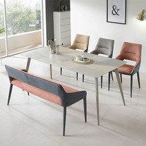 플렉시 벤치형 세라믹 4인식탁/set, 상세페이지 참조