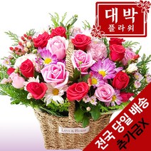 대박플라워 함께가자 꽃바구니 생일선물 기념일 출산꽃선물 병문안 꽃배달