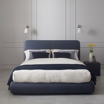 보루네오 엘리브 바운스 퀸/킹침대프레임 sy557, 네이비