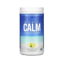 내츄럴바이탈리티 CALM 안티 스트레스 드링크 믹스 453g 마그네슘 크리틱산