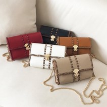클러치백 가죽 공예키트 DIY 가방만들기 손뜨개 공예 초보도안 도안 가방끈, 빨간색 소재