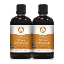 키위허브(KIWIHERB) 키위허브 어린이 체스트 시럽 200ml X 2개, 400ml, 1세트