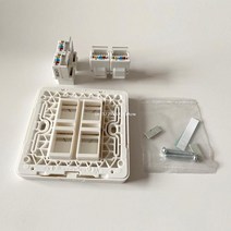 랜 선 poe 테스터기 시험기 네트워크 4포트 UTP CAT5E 네트워크 모듈 RJ45 커넥터 정보 소켓 컴퓨터 커플러, 한개옵션0