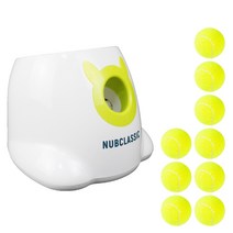 움직이는강아지장난감 개 애완 동물 테니스 발사기 자동 서빙 피칭 핀볼 기계 던지기 공 산책 개 애완 동물 공 던지기 기계, 수동 기어 조정 모델9개의 테니스 공