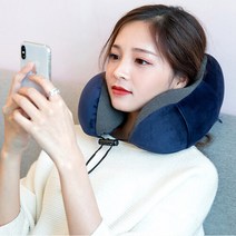 슈와츠 여행용목베개 안대 귀마개 파우치 4종 세트 메모리폼목베개 비행기목베개 목쿠션, 메모리폼목베개 4종세트_블랙