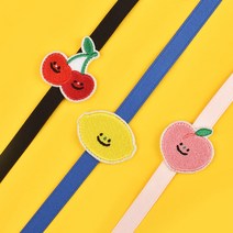 나인어클락 과일 와펜 핑거 그립 스마트 폰스트랩 핑거 스트랩, 체리스트랩