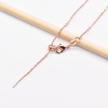구슬목걸이 플래팅 18K 골드 십자 발찌 침식 조절 마음에 걸리다 실리콘 주정 위치 만능 0형 체인 꿰미 3699217402, 로즈 색 (38 번 목걸이 60CM