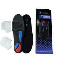 CARETACT 발 뒤꿈치 보호 실리콘 패드가 있는 맞춤형 교정용 깔창 남성 및 여성용 아치 서포트 신발 인서트 족저근막염 평발 회전 뒤꿈치 타락아치 남성용(9.5 -1