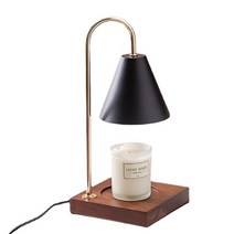학습용 LED 무드등 양키캔들워머 인테리어 독서등, Black, CHINA, EU Plug