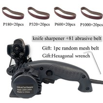 전동칼갈이 그라인더 정육점 나이프 연마기 칼가는기계 업소용 샤프너 work sharpen electric knife sharpener belt 오비탈 샌더 diy 연마 조정, 81 벨트, 유럽 ​​플러그