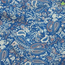 페이즐리원단 수입원단 커튼 인도 퀼트천 드레스 보헤미안원단, 블루 0.5m 가격