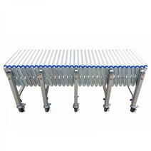 대화콘베어 DFCA-4050(표준) 알루미늄 자바라컨베이어 롤러폭40cm 길이5m 높이60~90cm조절가능, 1개