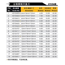 대나무단소 플라스틱 단소 Arden-스트레이트 플러시 트리머 템플릿 비트 6mm 및 12mm 절삭 커팅 나이프, 01 A0104593