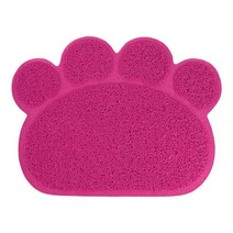 거실침실 사막화방지 고양이 발매트S 핑크 냥이매트 발털이판 고양이모래