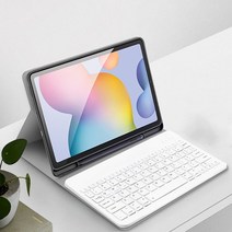 KELB 갤럭시탭S6 Lite 10.4 라이트블루투스키보드케이스, 갤럭시탭s6라이트-검정, 터치패드키보드케이스