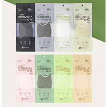 이지브레이스 컬러 KF94 마스크 대형 100매, 올리브카키 100매