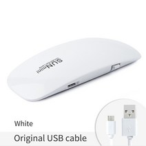 미니 네일 LED 램프 24W 못 건조기 거짓 못 매니큐어 폴란드어 접착제 빠른 건조용, White 6W