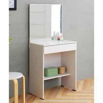 원룸 미니서랍 입식 거울화장대(60cm) 심플 큰 가구 틈색 콘솔 중학생 수납, 600화장대_화이트