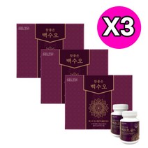 프리미엄 백수오 골드 정 국내산 HACCP 인증 90정 2병 세트, 3개