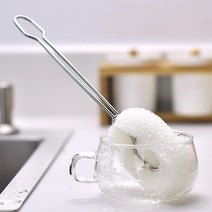 메이앤하루 스텐 교체형 우레탄 병솔, 1개, 리필(수세미2P)