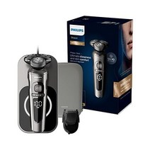 필립스 PHILIPS Philips Razor S9000 SkinIQ 기술 클리닝 스테이션 및 수염 스타일러를 갖춘 남성용 프레스티지 습식 건식 면도기(모델 SP9840/31) 1, SP9860/16