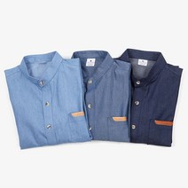 5myshop_차이나 카라 청남방 남자 데님 셔츠 연 진 남성 넥 헨리_5myshop