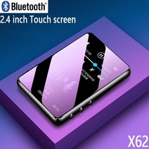 MP3 원래 금속 MP3 플레이어 블루투스 5.0 터치 스크린 2.4 인치 내장 스피커, 검정, 40GB