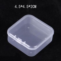 피규어진열장 계단식 아크릴 전시 152030pcs 정사각형 작은 상자 보석 주최자 귀걸이 반지 비즈 스토리지, 02 4.5x4.5cm_03 20pcs