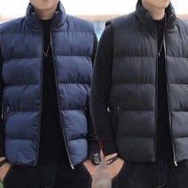 JUSTFEELING 겨울 패딩조끼 ~5XL 남성용 베스트 빅사이즈 패딩점퍼