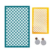 재사용 가능 실크 스크린 스텐실 메쉬 전송 프린팅 도구 폴리머 클레이 귀걸이 쥬얼리 제작 DIY 페인팅용, 07 Plaid