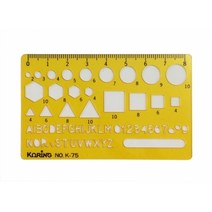 C047 56600 코링 템플렛 K-75 소형종합정규 1개, 상세페이지 참조, 상세페이지 참조