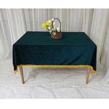 식탁보4인 6인용 190cmx150cm 벨벳천 융 테이블보 졸업 입학, 한나 본상품선택, 한나 브라운