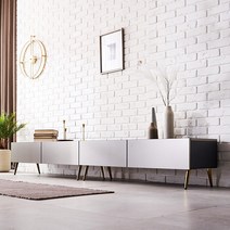 디작소 DJAGSO 디자인 메탈 2400 거실장 MJ-3, 02.2400거실장(골드)
