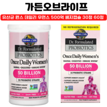 가든 오브 라이프 닥터 포뮬레이티드 유산균 원스 데일리 우먼스 500억 베지캡슐 30정, 1개, 베지 30정 x 2