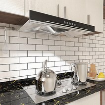 주방 싱크대 욕실 오염방지 방습 방수 방유 발포 스티커 접착식 타일 시트지 벽지, 타일(소) 높이60cmx폭50cm, 1개