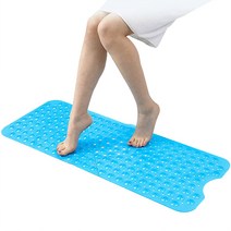 헬로요니 욕조매트 욕실 미끄럼방지 논슬립 흡착, 대형 파란색반투명, 1개
