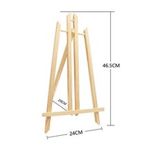 이젤 티비 거치대 미술 테이블 미니 나무 패드 30cm/40cm/50cm/80cm 크기 나무 이젤 예술 광고 전시 디스플레이 선반 홀더 스튜디오 아티스트 페인팅 스탠드, [03] 50cm