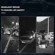 Aierwill 헤드라이트 복원 자동차 조명 연마 키트 화학 수리 리노베이션 디테일링 액체 폴리머 보호 코팅, 01 3PCS