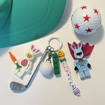또티 골프 이니셜 토끼 베트맨 레고 스마일 비즈 키링