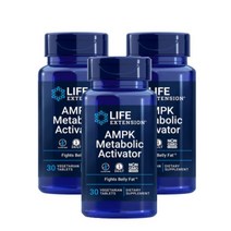 라이프 익스텐션 AMPK 메타볼릭 액티베이터 베지테리안 타블렛 30정 [3통] AMPK Metabolic Activator, 90정, 1개