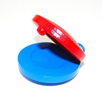심벌즈 드럼 심벌 2pcs 악기 배꼽 춤 인도 황동 손가락 심벌즈 중동 소품, 03 1pc Red blue